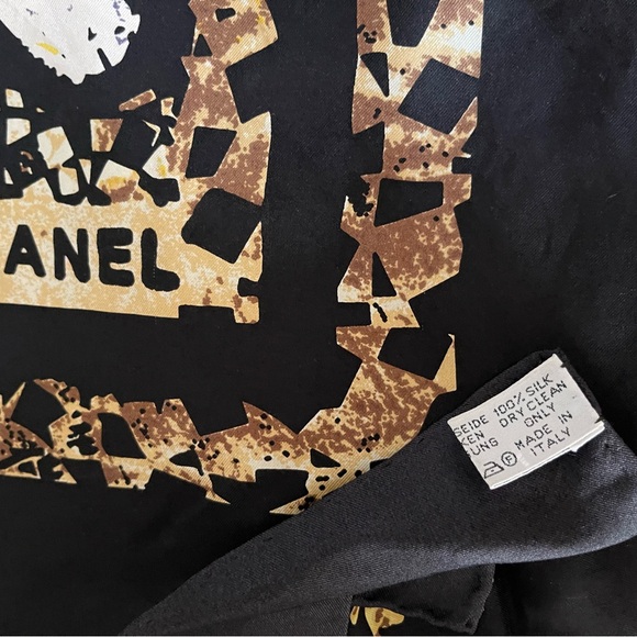 Chanel Silk Oversized Mosaic Design Scarf. - Picture 10 of 16